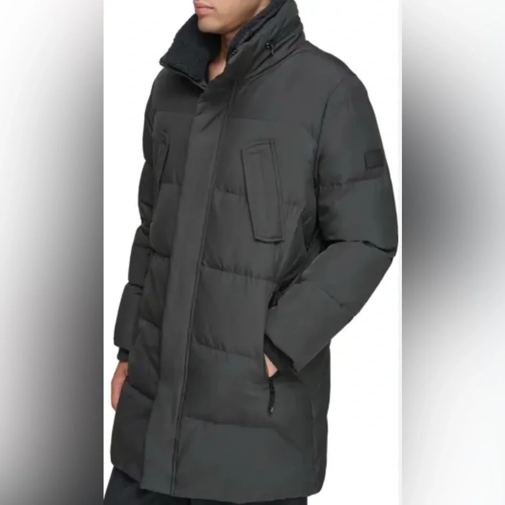 ANDREW MARC x RICHARD CHAI Down Puffer Coat Jacket Black Waterproof NEW Men's XL